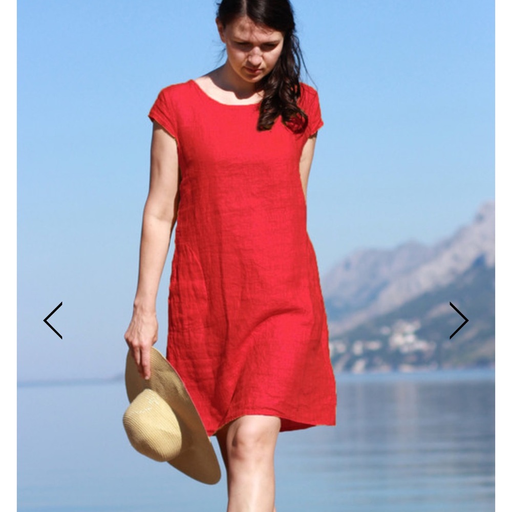 🎆Lungo Larno 100% Linen Mini Summer Dress